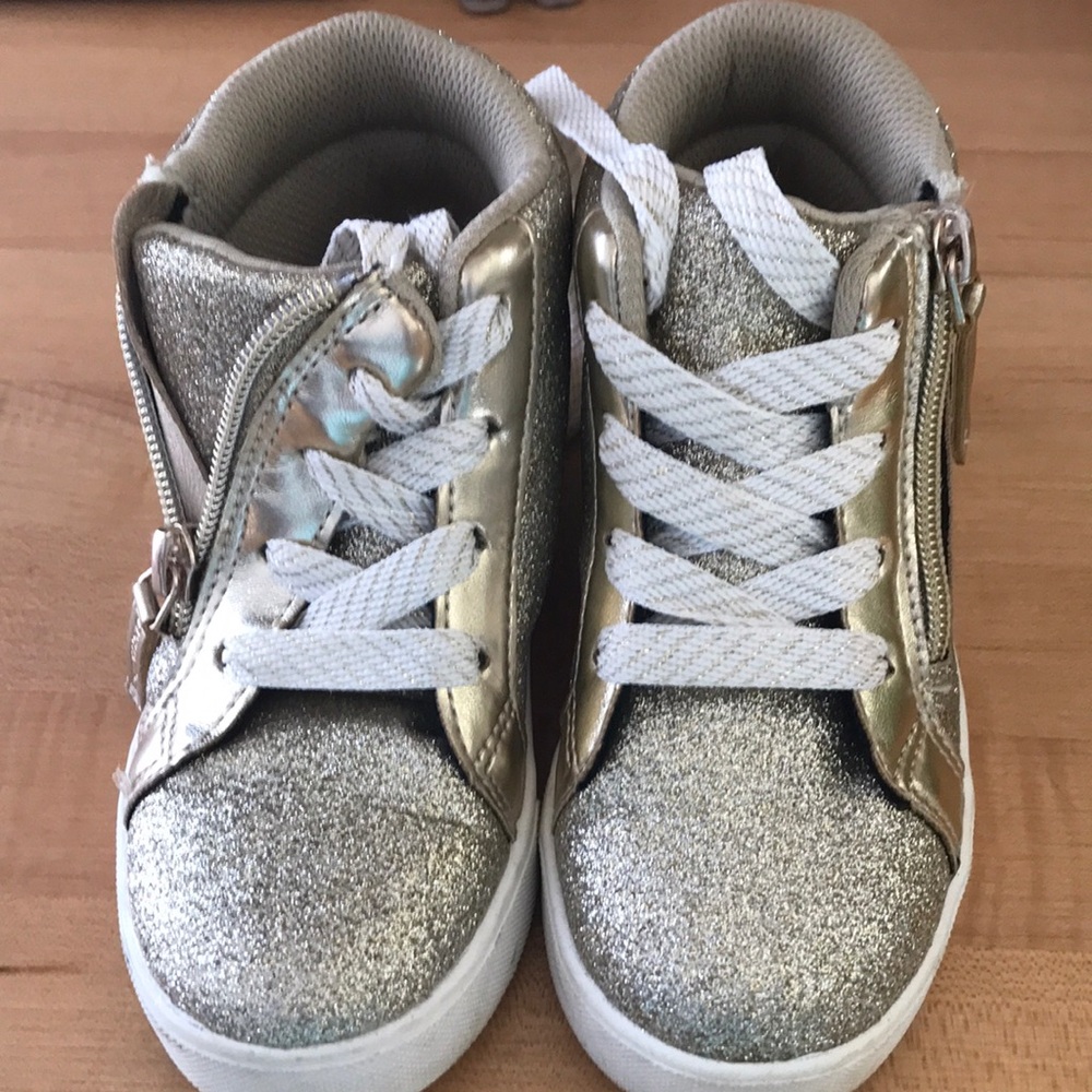 OshKosh B'gosh Gold and Silver Glitter Sneakers